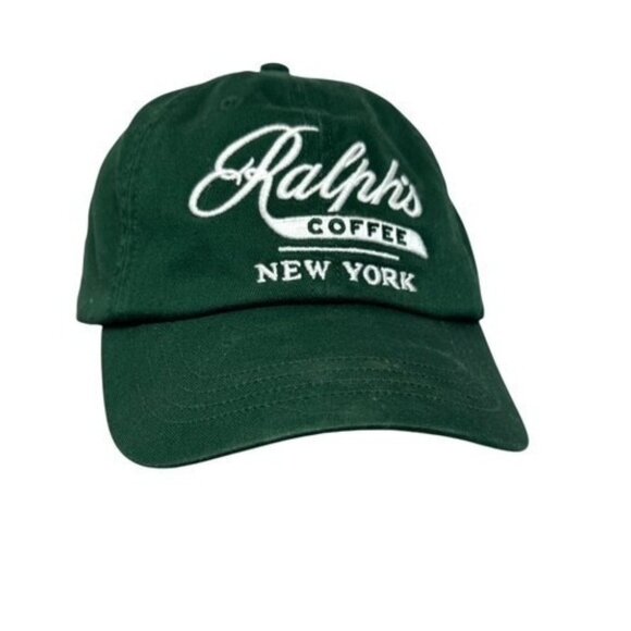 Polo Ralph Lauren Ralph's Coffee New York NYC Baseball Hat Cap Green - Picture 1 of 3